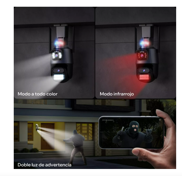 Cámara de Vigilancia HD 8MP – Seguridad Exterior Inteligente