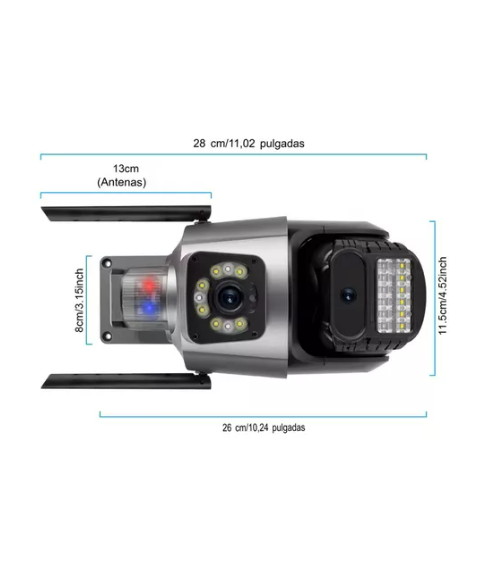 Cámara de Vigilancia HD 8MP – Seguridad Exterior Inteligente
