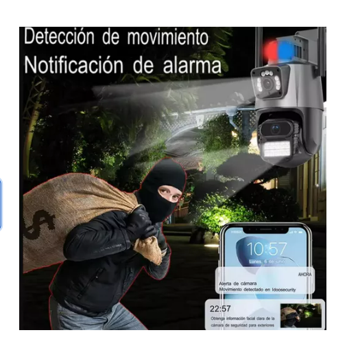 Cámara de Vigilancia HD 8MP – Seguridad Exterior Inteligente