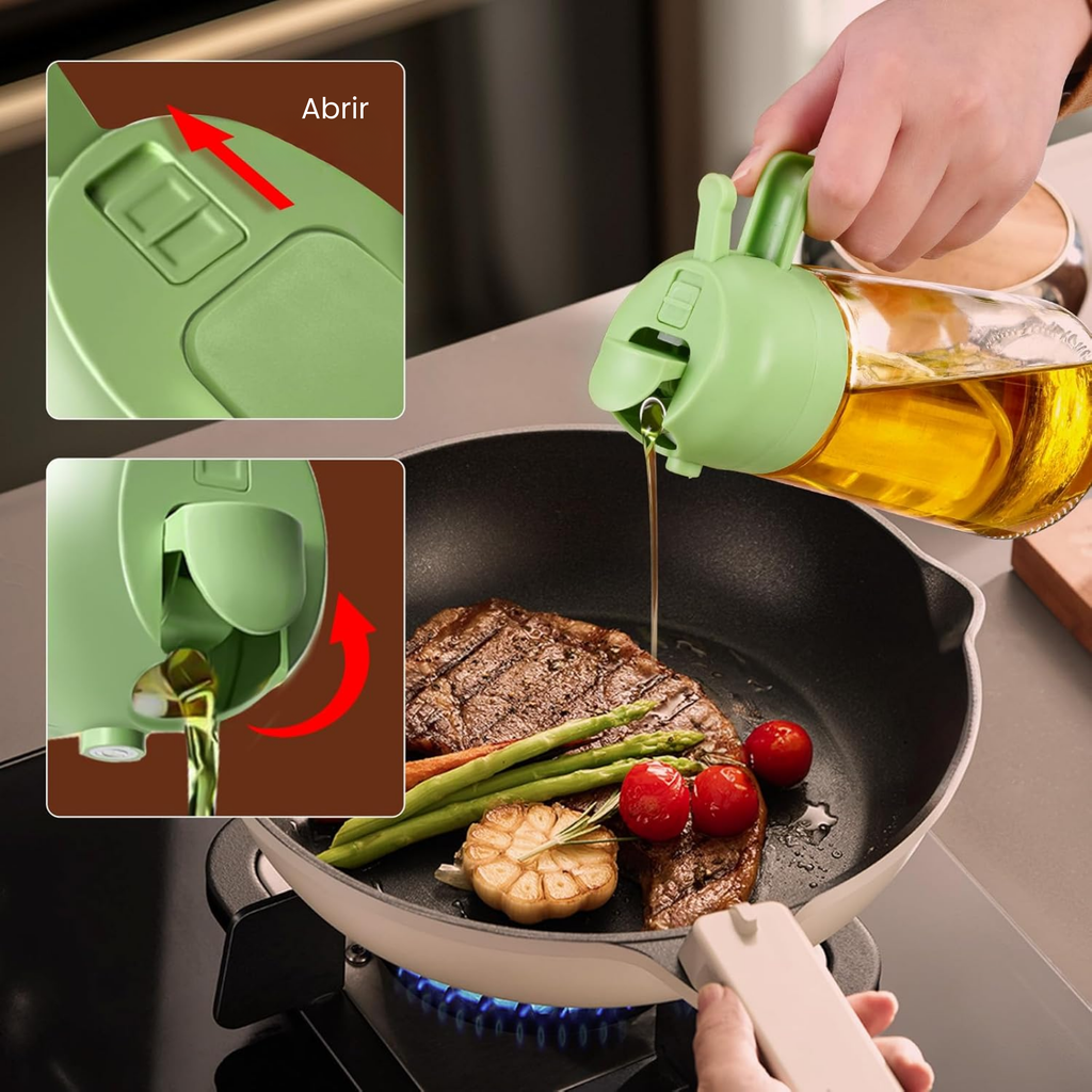 OilMaster® 2 en 1 – Control total: spray + chorro