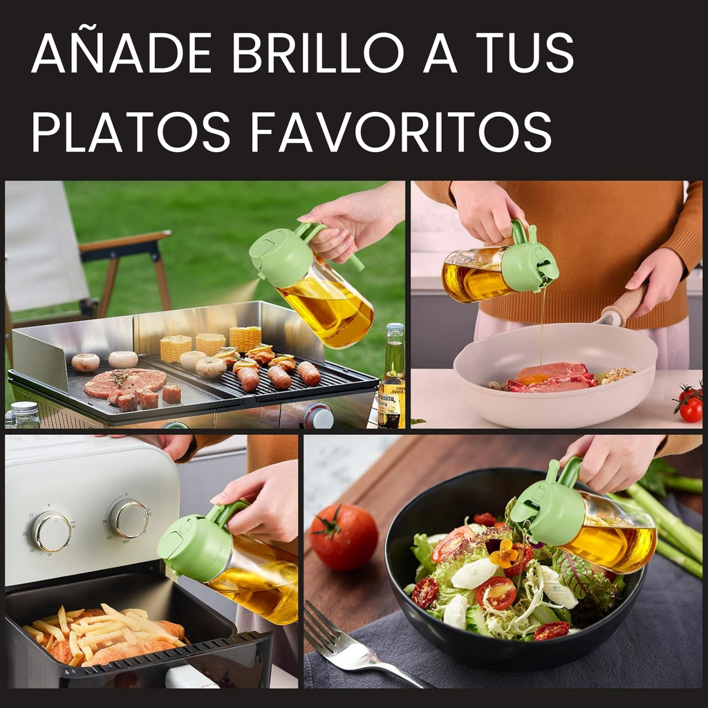 OilMaster® 2 en 1 – Control total: spray + chorro